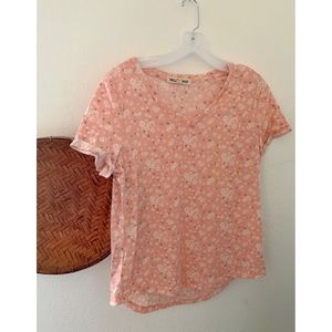 Wallflower Floral Print Pink T-Shirt Large